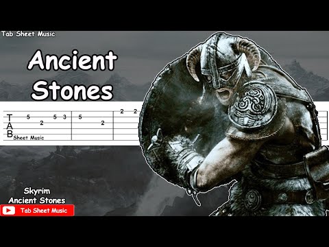 Skyrim - Ancient Stones Guitar Tutorial | TAB