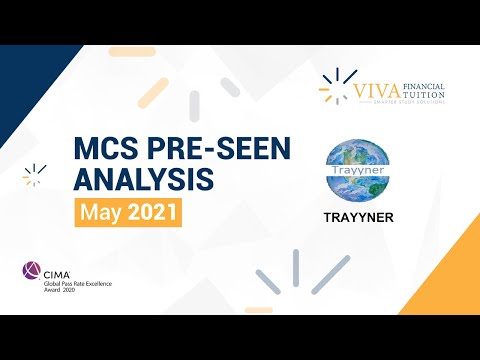 MCS May21 pre-seen analysis