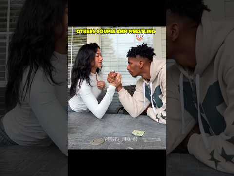 Other Couple Arm Wrestling Vs This Guy☠️#respect #magic #youtubeshorts #funny #amazing #love