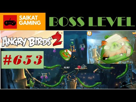 Angry Birds 2 - Level 653 (Boss Level) Gameplay