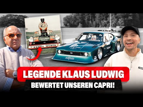 With racing legend Klaus Ludwig & our Capri on the racetrack!