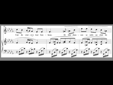 Clair de Lune Accompaniment - High Key - Bbm - Faure