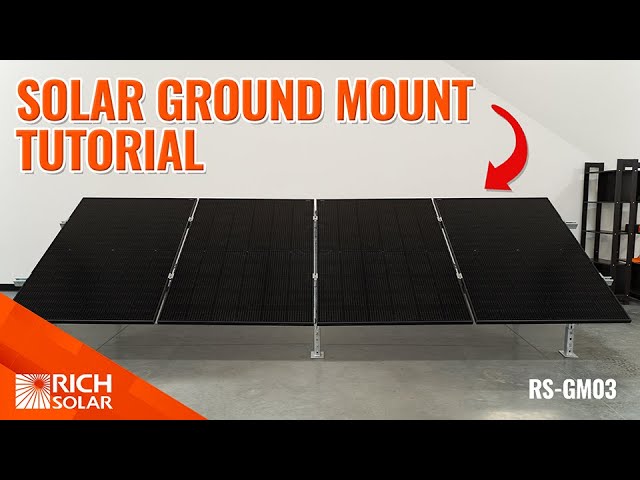 How to Install Ground Mount for Large Solar Panels | Step by Step Tutorial | RICH SOLAR TALK