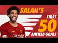 All of Mo Salah's 50 Liverpool goals at Anfield | Chelsea, Roma, Man City and more