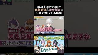 歌の上手さの面で、北見遊征&渡会雲雀の2軸で推してる葛葉　#葛葉 #叶 #北見遊征 #渡会雲雀 #くろなん