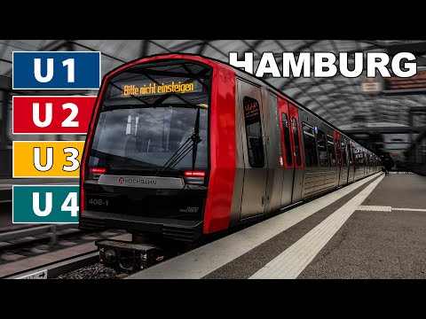 🇩🇪 Alle Linien - U-Bahn Hamburg - Metro Hamburg (2021) (4K)