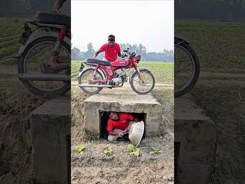 Big sound underground hidden of ths motorcycle