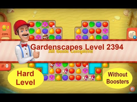 Gardenscapes Level 2394 - [2021] [HD] solution of Level 2394 on Gardenscapes [No Boosters]