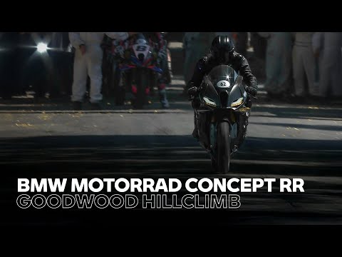 BMW Motorrad Concept RR Debuts in Motion at Goodwood 2025