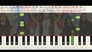 How to play "ANGRA - HOLY LAND" piano