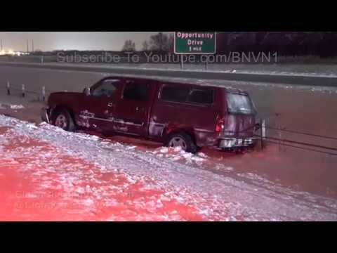 Lots of crashes on Ice Covered I-94, Saint Cloud, MN 4/3/2018