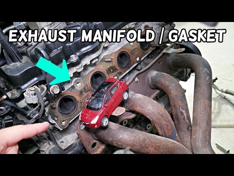 HYUNDAI TUCSON EXHAUST MANIFOLD REPLACEMENT REMOVAL, EXHAUST MANIFOLD GASKET