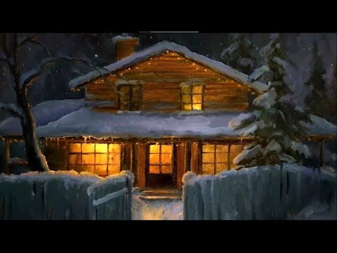 Winter Evening. How to Paint a Winter Landscape. Painting a Snowy Winter Evening in Oil