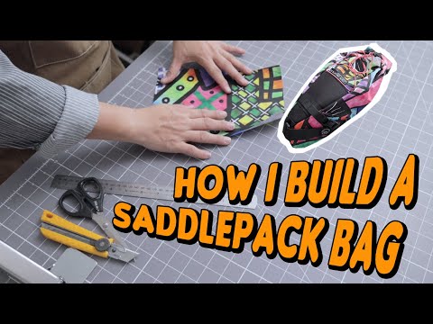 How I build a Saddlepack bag using customised print Xpac VX21 fabric