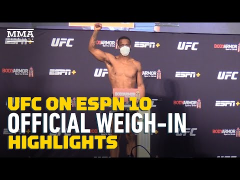 UFC on ESPN 10 Official Weigh-In Highlights - MMA Fighting