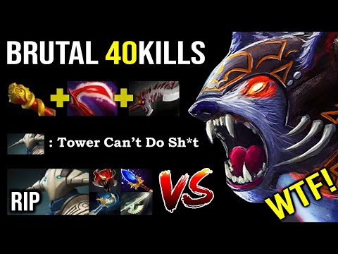 EVEN TOWER CAN'T DEFEND YOU Insane 40Kills Ursa Zero Fun Allow Vs Aghanim Pro Sven DotA 2