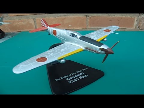 kawasaki ki 61 hien japanese ww2 fighter plane the battle of iwo jima model plane atlas editions