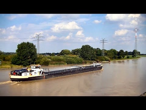GMS "St. Michael" auf der Ems bei Papenburg / Freighter "St. Michael"
