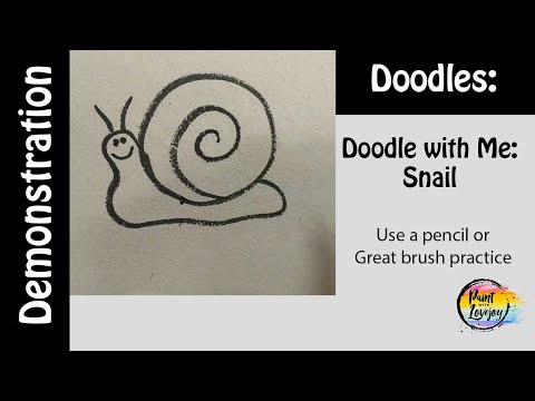 Doodle: Snail- Simple steps for you to recreate (add your own flare😉)