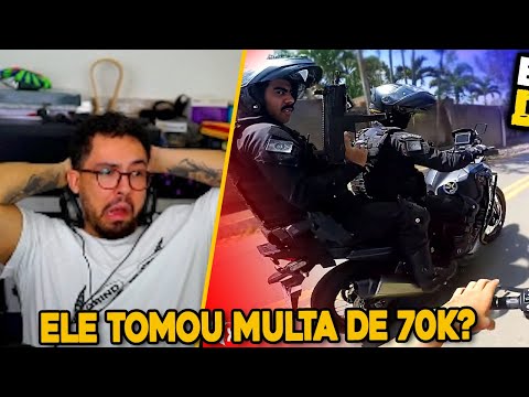 O CARA TOMOU 70K DE MULTA!  | YETZ REACT ENQUADROS DE MOTO