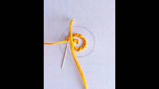 Basic embroidery design tutorial, twice chine stitch