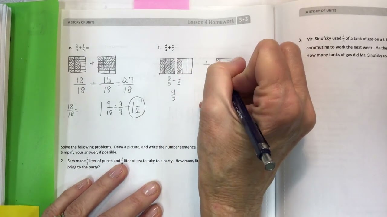 Eureka math grade 5 module 3 lesson 4 homework