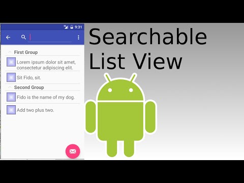 Android Studio - Create Search View that Lists Results in  Expandable List View