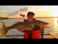 Video Thumbnail for My Friend Caught a Giant Walleye! (Slip Bobber Leech)