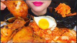 Download lagu ASMR KIMCHI FRIED RICE, HONEY FRIED CHICKEN LEGS, FRIED EGG, SEAWEED, FIZZY COLA 炒饭咀嚼音 먹방 mp3