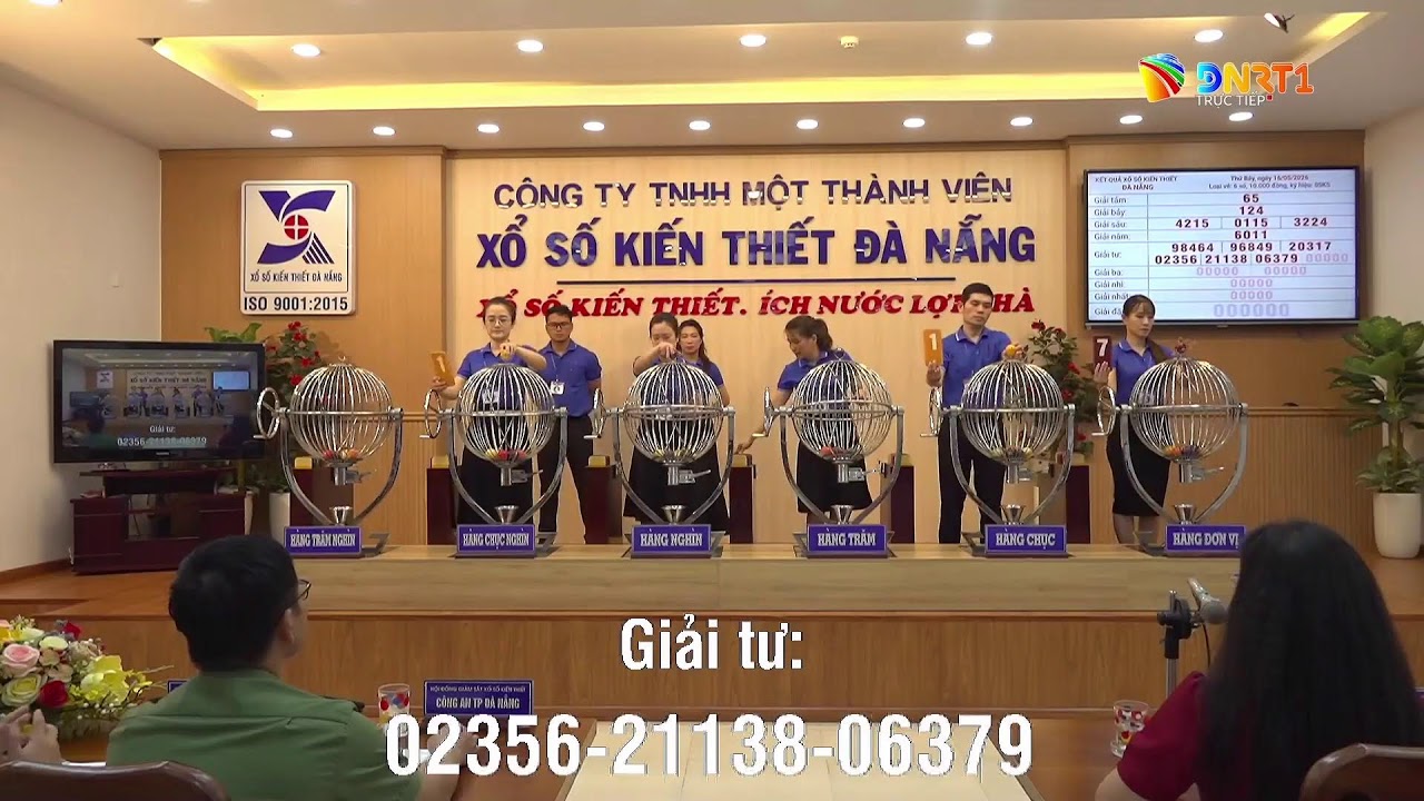 🔴 Kết quả quay số mở thưởng Xổ số kiến thiết Đà Nẵng ngày 16/5/2026