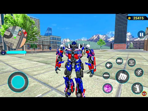 Optimus Prime Multiple Transformation Jet Robot Car Game 2020 - Android Gameplay