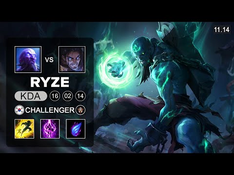 Ryze Mid vs Sylas   KR Grandmaster Patch 11 14
