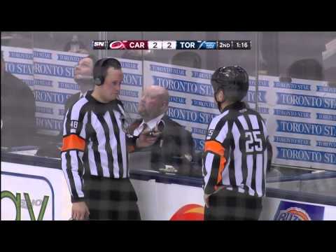 Tyler Bozak No Goal - Hurricanes vs Leafs - Feb 4th 2013 (HD)