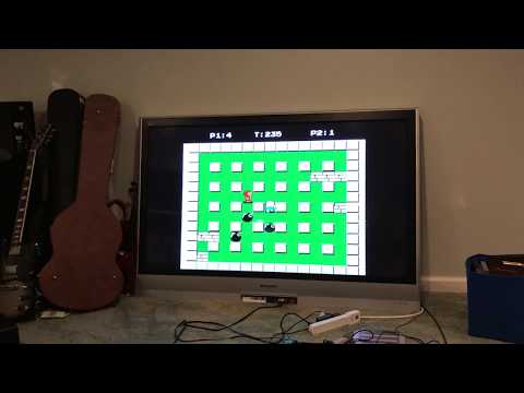 Pete and Ryan in a Bomberman II death match !