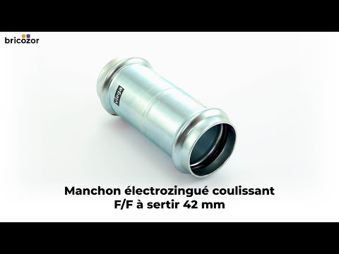 Manchon électrozingué coulissant F/F à sertir VIEGA