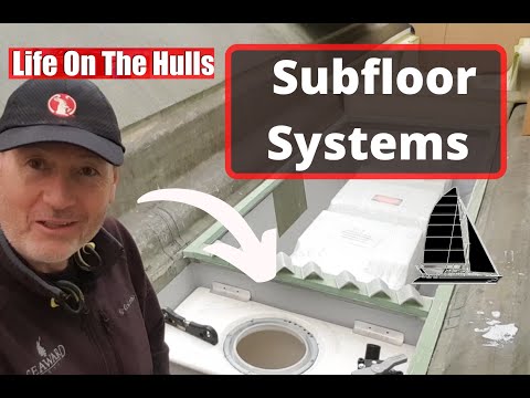 Ep124 Subfloor Systems - Blackwater Tank completion - Building a Fibreglass Catamaran