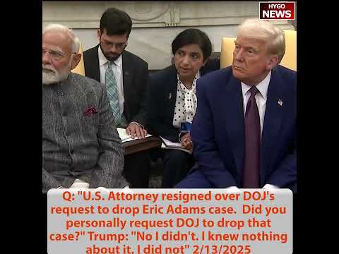 Trump Denies Involvement in Adams Case; Vance: 'If Democracy Survived Greta Thunberg, You Can Survive Elon Musk'