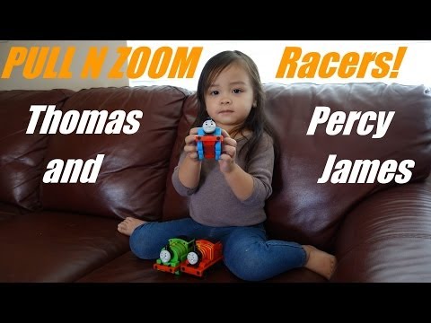 Thomas the Tank Engine and Friends - PULL N ZOOM Racers Playtime w/ Maya
