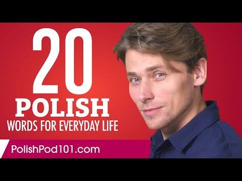 20 Polish Words for Everyday Life - Basic Vocabulary #1