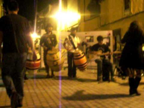 Banda La Gurisa en toque callejero, Telde, Las Palmas de G.C.