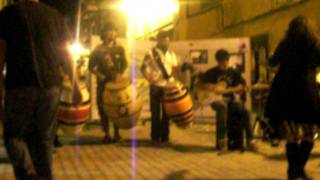 Banda La Gurisa en toque callejero, Telde, Las Palmas de G.C.