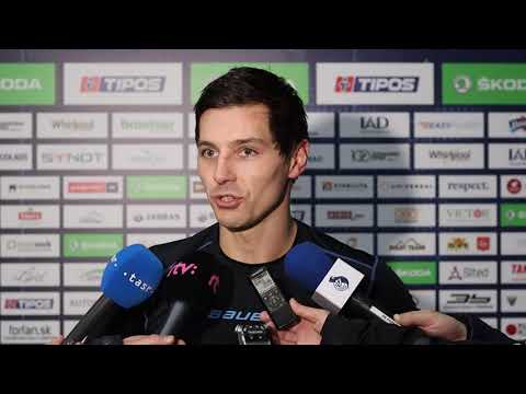 Tomáš Záborský po zápase s Liptovským Mikulášom (50. kolo Tipos Extraliga)