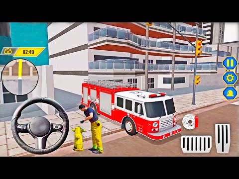 NY City FireFighter Driving Simulator - Luxury Fire Truck Rescue 3D | Android GamePlay