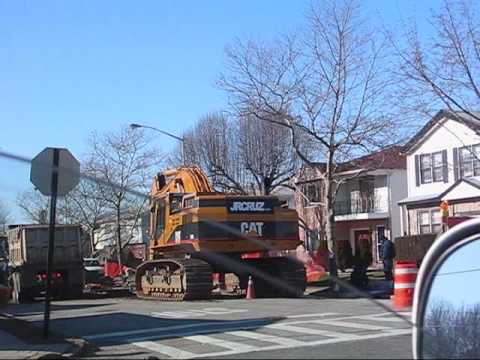 Cat 365B L on a Street