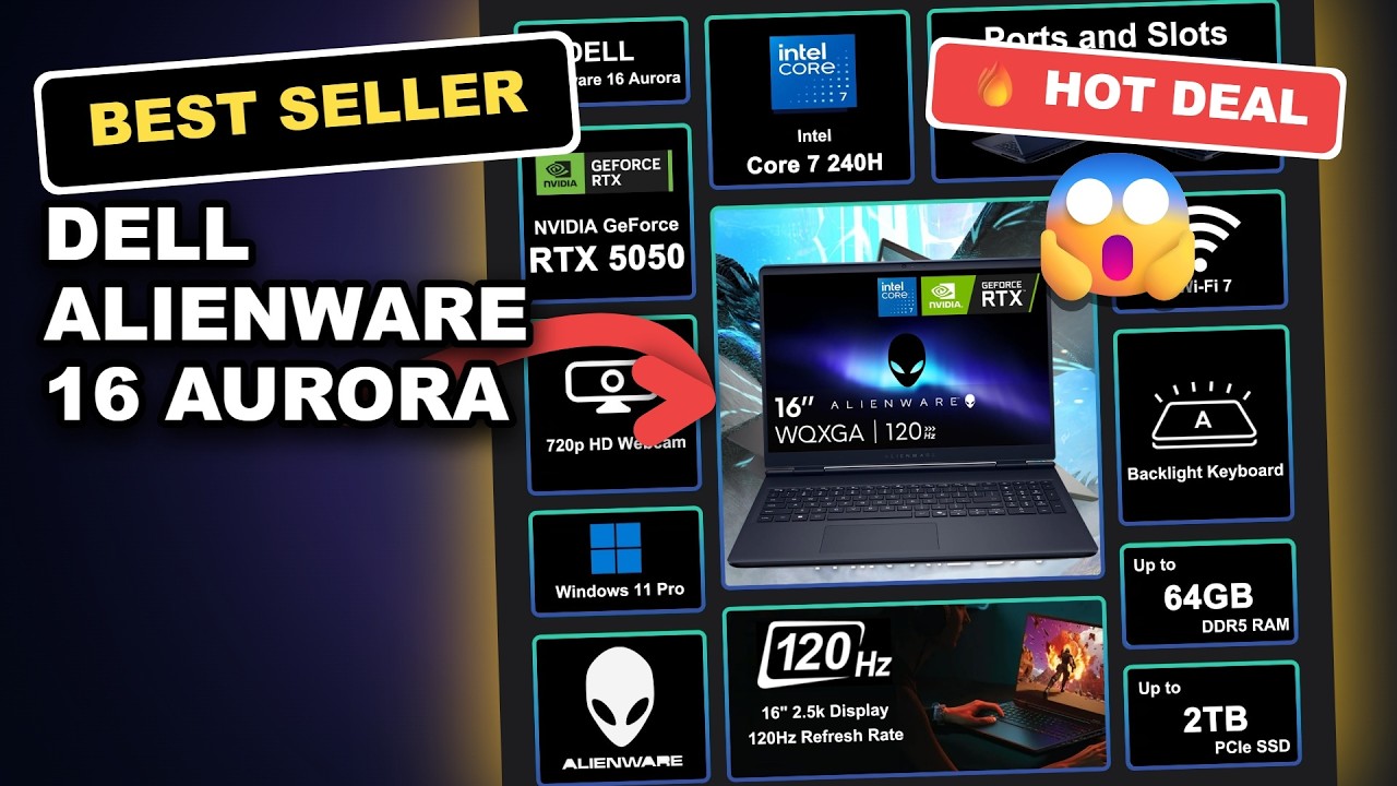 Dell Alienware 16 Aurora Review: Is This the Ultimate Gaming Laptop? review video