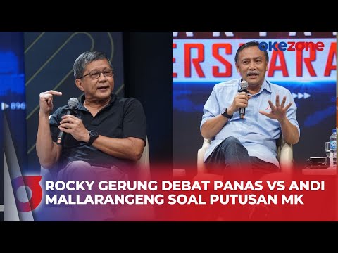 Momen Debat Panas Rocky Gerung dengan Andi Mallarangeng Soal Logika dan Hipotesis Putusan MK