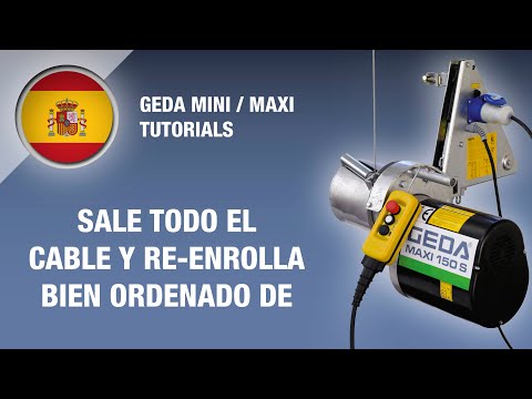 GEDA MINI / MAXI Tutorial - Sale todo el cable y re-enrolla bien ordenado de (ES)