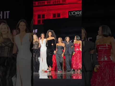 Kendall Jenner  the L'Oréal Paris fashion show at the Hôtel de Ville in Paris, France -