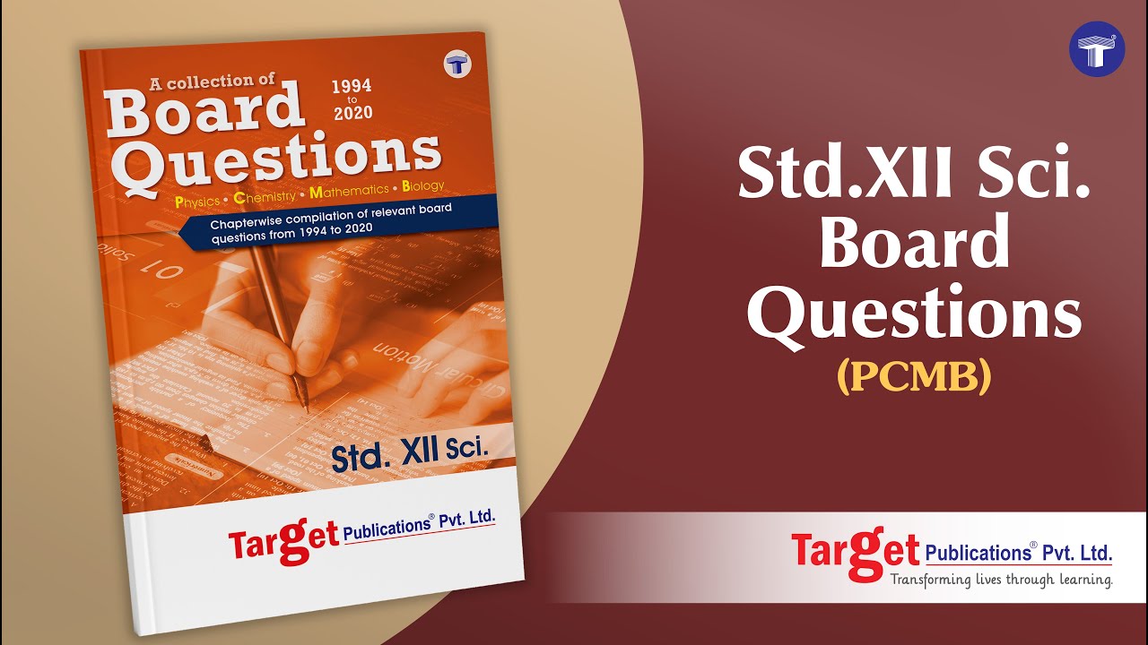 Std. 12 Science Board Chapter Wise Questions | HSC Topic Wise Board Questions PCMB - 1994 to 2020