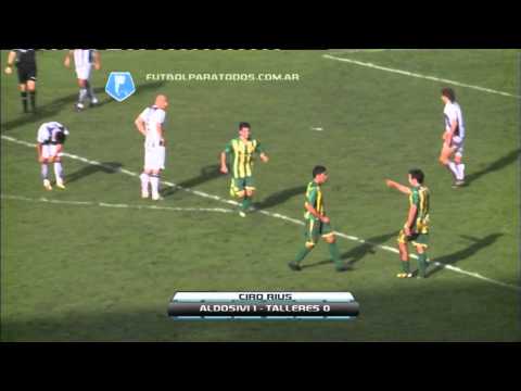 Gol de Rius. Aldosivi 1 - Talleres 0. Fecha 37. Torneo Primera B Nacional. Fútbol Para Todos.
